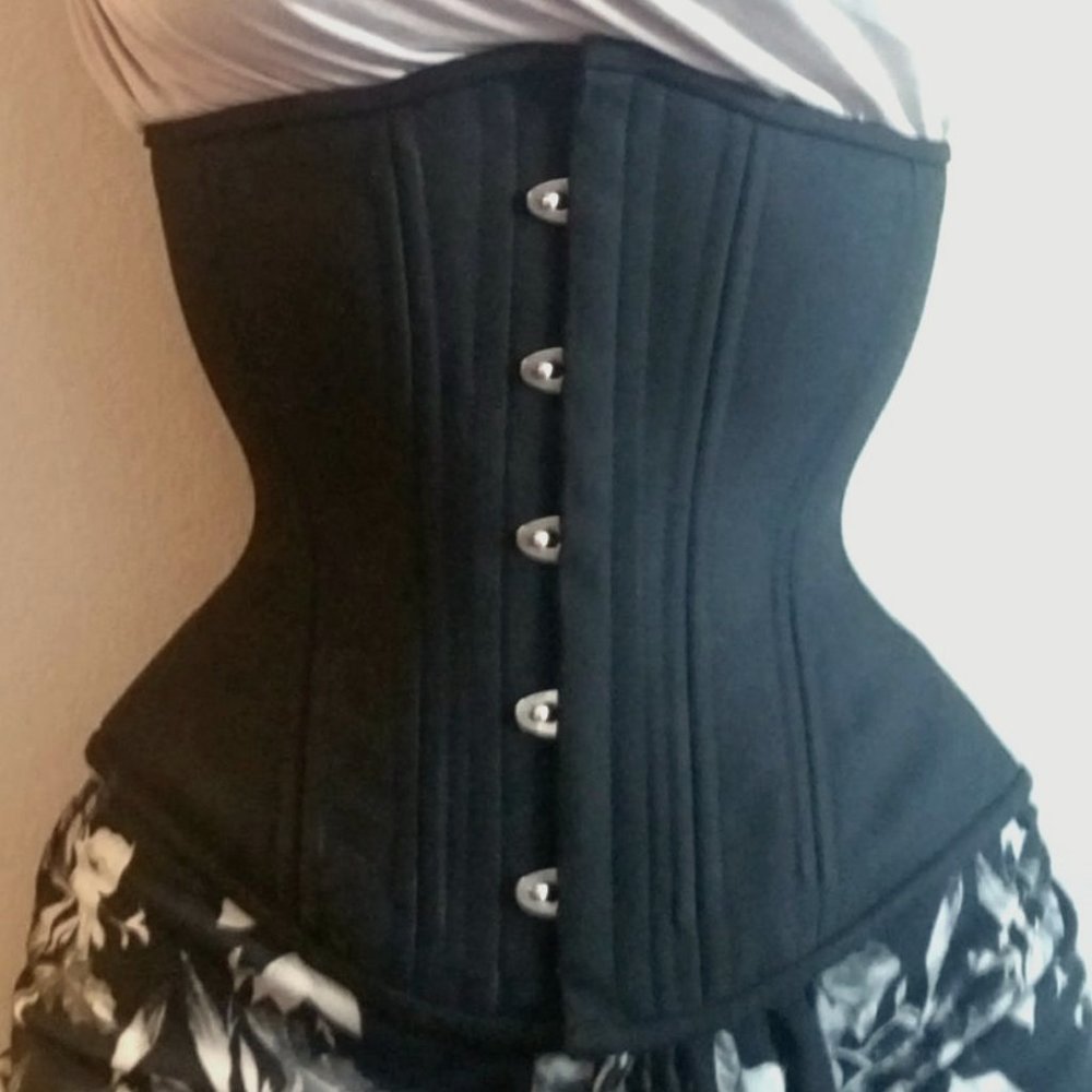 22" Timeless Trends Hourglass Black Cashmere Underbust Corset
